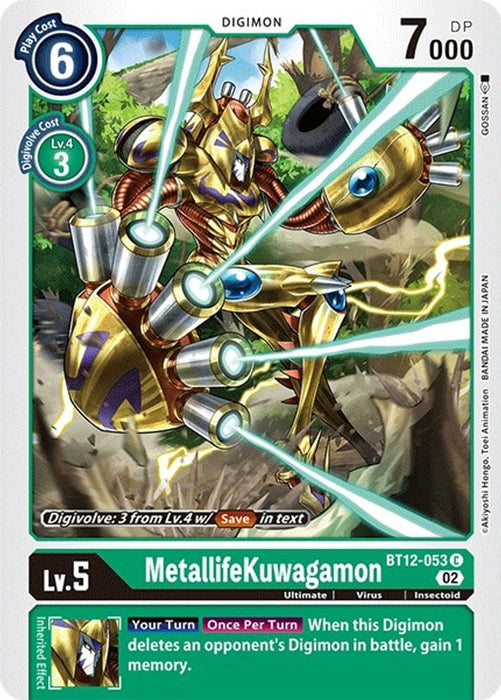 MetallifeKuwagamon (#BT12-053 C) (Across Time) Near Mint