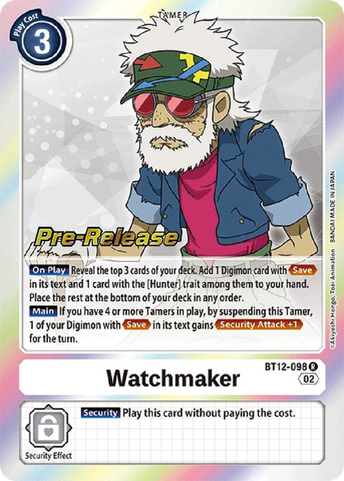 Watchmaker (#BT12-098 R) (Across Time Pre-Release Cards) Near Mint Foil