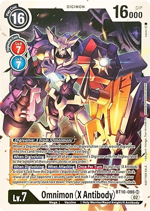 Image for Omnimon (X Antibody) (BT10-086 SR) - Digimon Card Game