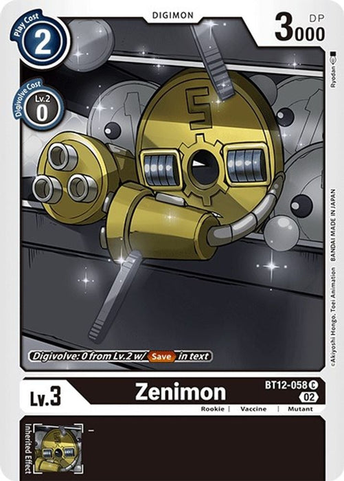 Zenimon (#BT12-058 C) (Across Time) Near Mint