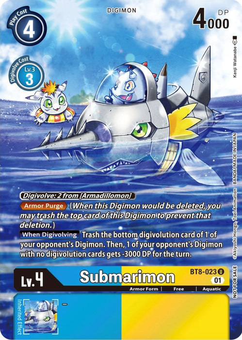 Image for Submarimon (Official Tournament Pack Vol.9) (BT8-023 U) - Digimon Card Game