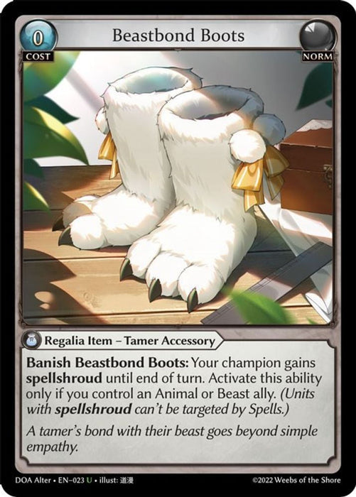 Beastbond Boots (#023) (Dawn of Ashes Alter Edition) Near Mint Foil