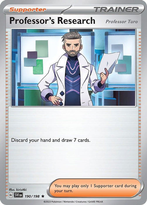 Professor's Research [Professor Turo] - 190/198 (Non-Holo) (#190/198) (Deck Exclusives) Near Mint