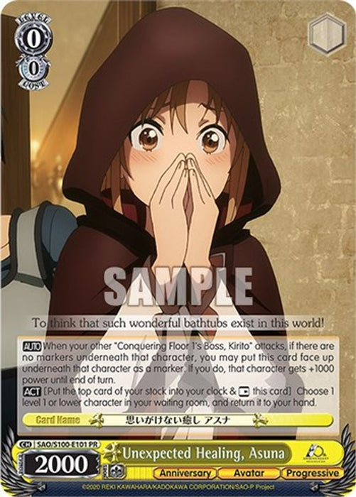 Unexpected Healing, Asuna (#SAO/S100-E101) (Sword Art Online Animation 10th Anniversary) Near Mint
