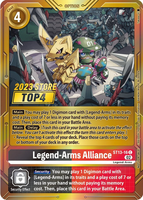 Image for Legend-Arms Alliance (2023 Store Top 4) (ST13-16 C) - Digimon Card Game