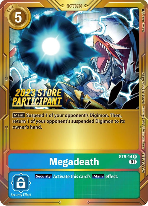 Megadeath (2023 Store Participant) (#ST9-14 R) (Starter Deck 09: Ultimate Ancient Dragon) Near Mint Foil