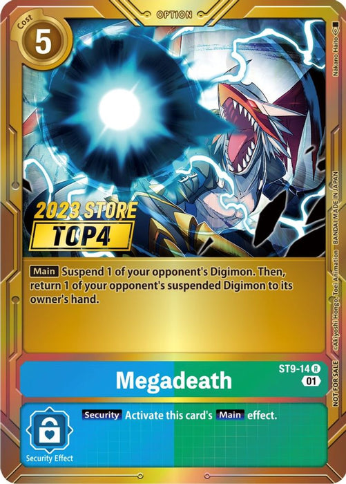 Megadeath (2023 Store Top 4) (#ST9-14 R) (Starter Deck 09: Ultimate Ancient Dragon) Near Mint Foil