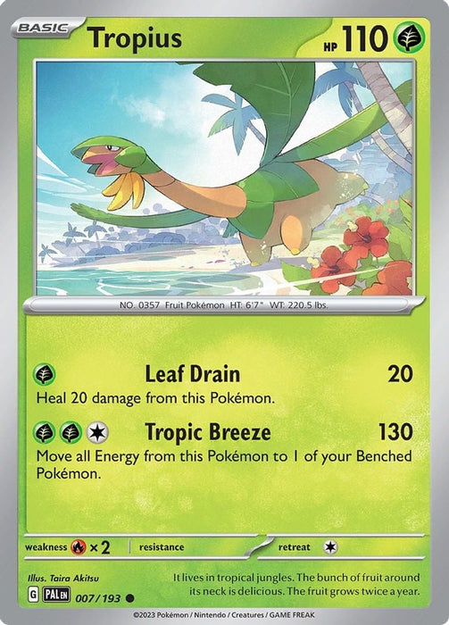 Tropius 007 193 (#007/193) (SV02: Paldea Evolved)