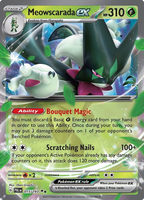 Meowscarada ex 015 193 (#015/193) (SV02: Paldea Evolved)