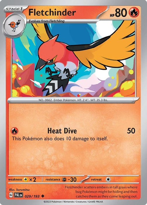Fletchinder 029 193 (#029/193) (SV02: Paldea Evolved)