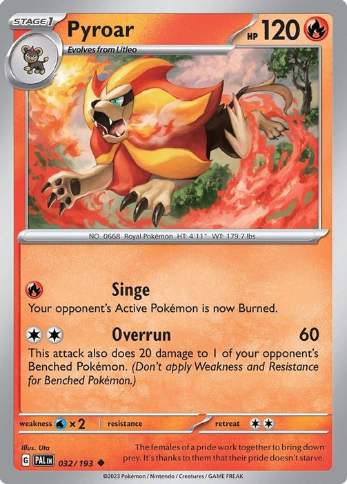 Pyroar 032 193 (#032/193) (SV02: Paldea Evolved)
