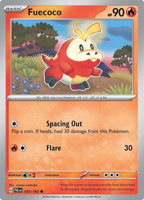Fuecoco 035 193 (#035/193) (SV02: Paldea Evolved)