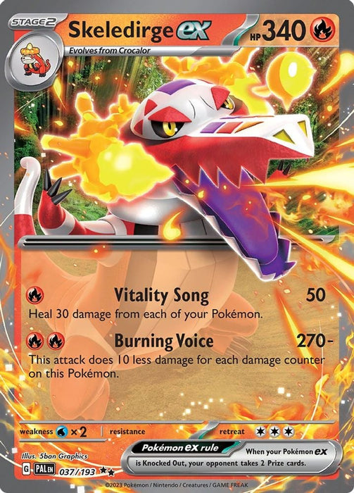Skeledirge ex 037 193 (#037/193) (SV02: Paldea Evolved)