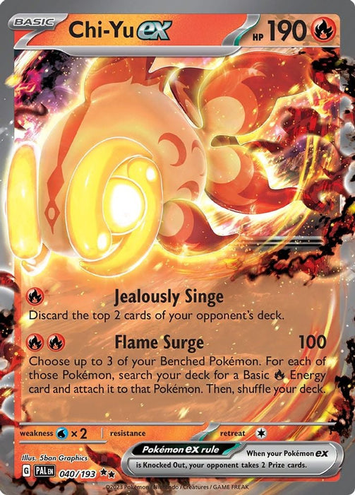 Chi Yu ex 040 193 (#040/193) (SV02: Paldea Evolved)