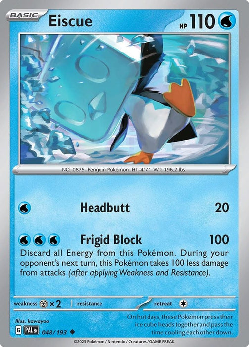 Eiscue 048 193 (#048/193) (SV02: Paldea Evolved)
