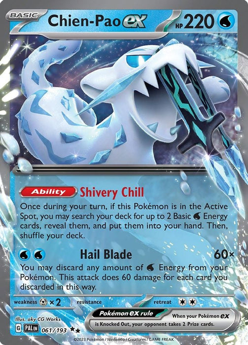 Chien Pao ex 061 193 (#061/193) (SV02: Paldea Evolved)