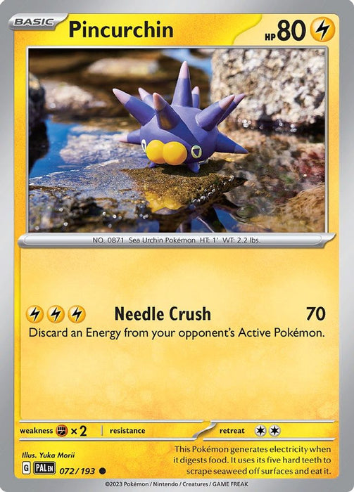 Pincurchin 072 193 (#072/193) (SV02: Paldea Evolved)