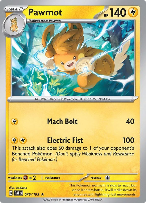 Pawmot (#076/193) (SV02: Paldea Evolved)