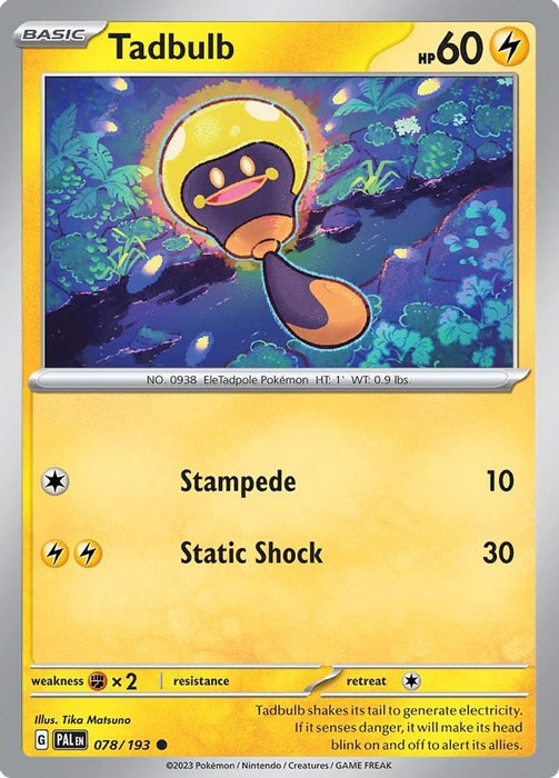 Tadbulb 078 193 (#078/193) (SV02: Paldea Evolved)
