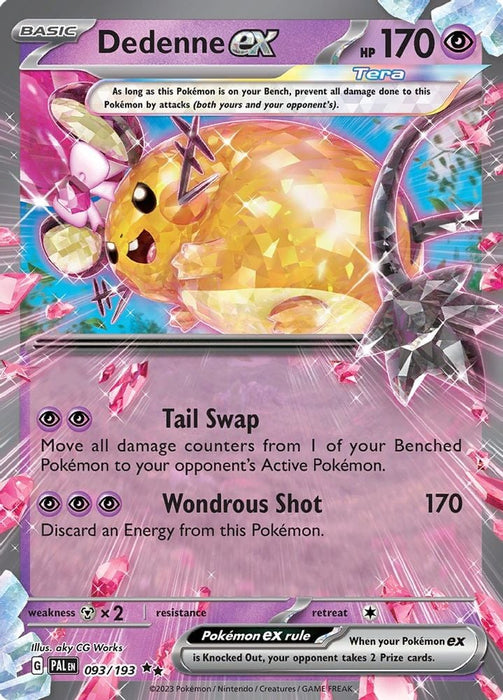 Dedenne ex 093 193 (#093/193) (SV02: Paldea Evolved)