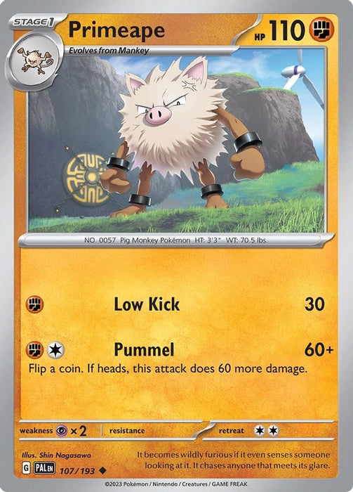 Primeape (#107/193) (SV02: Paldea Evolved)