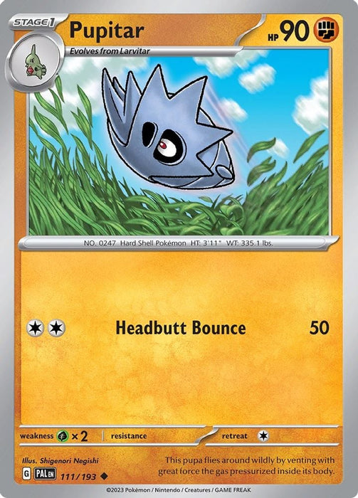 Pupitar (#111/193) (SV02: Paldea Evolved)
