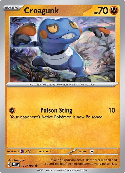 Croagunk (#114/193) (SV02: Paldea Evolved)