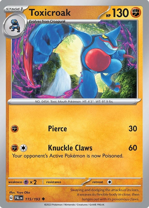 Toxicroak (#115/193) (SV02: Paldea Evolved)