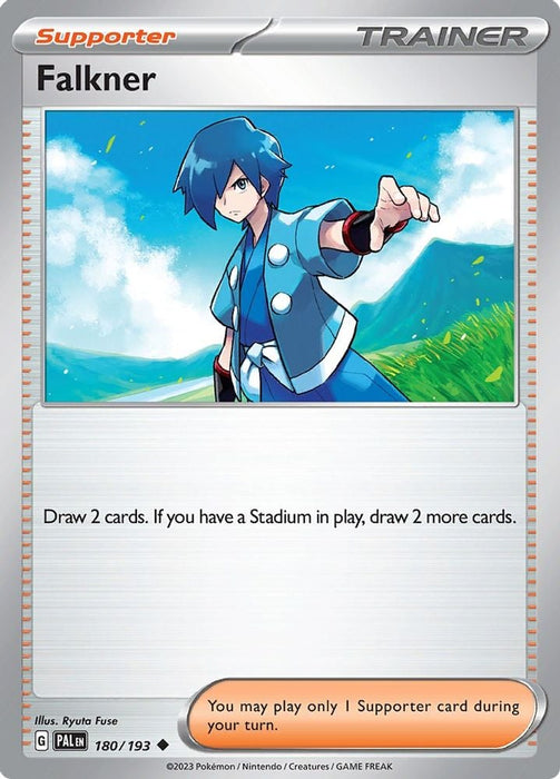 Falkner 180 193 (#180/193) (SV02: Paldea Evolved) Near Mint Reverse Holofoil