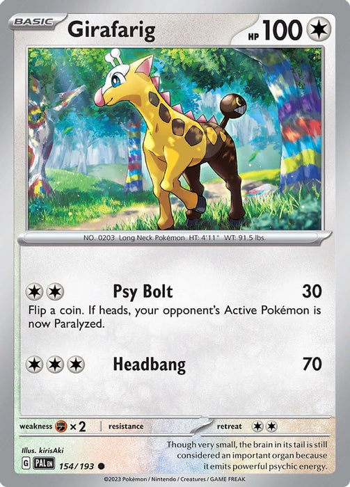 Girafarig (#154/193) (SV02: Paldea Evolved)