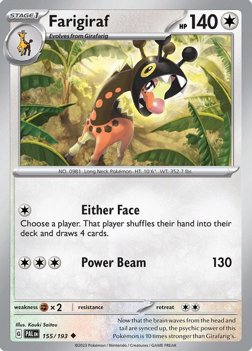 Farigiraf (#155/193) (SV02: Paldea Evolved)