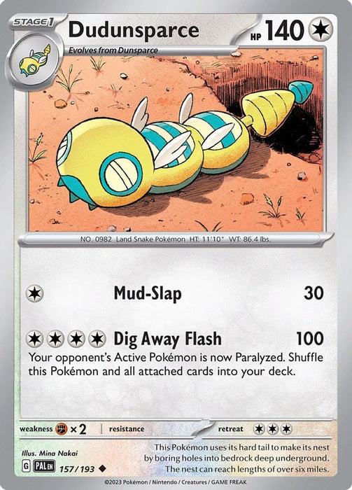 Dudunsparce (#157/193) (SV02: Paldea Evolved)