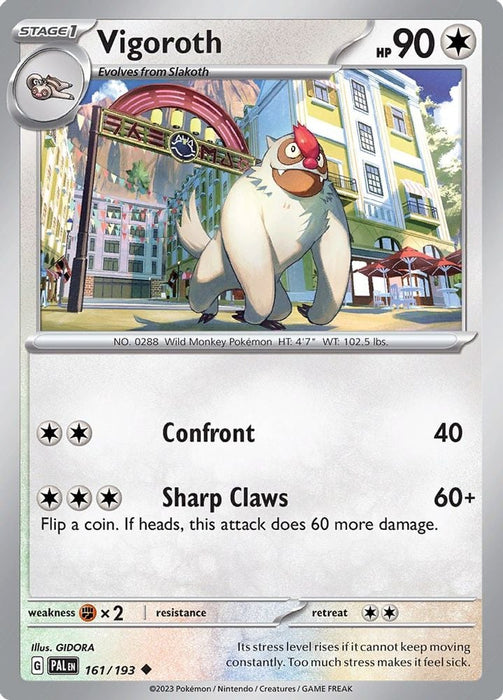 Vigoroth (#161/193) (SV02: Paldea Evolved)