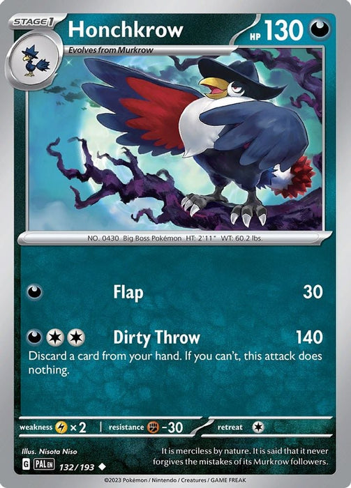 Honchkrow (#132/193) (SV02: Paldea Evolved)