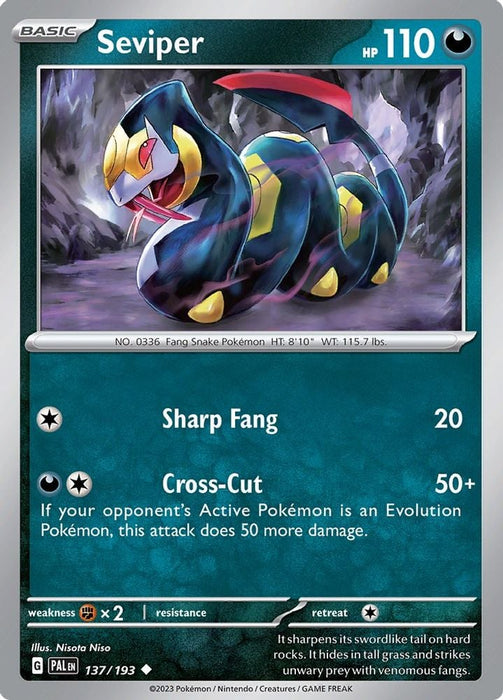 Seviper (#137/193) (SV02: Paldea Evolved)