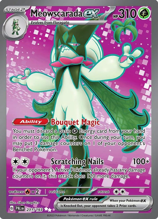Meowscarada ex 231 193 (#231/193) (SV02: Paldea Evolved)