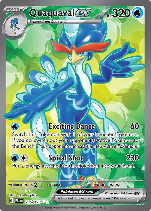 Quaquaval ex 235 193 (#235/193) (SV02: Paldea Evolved)