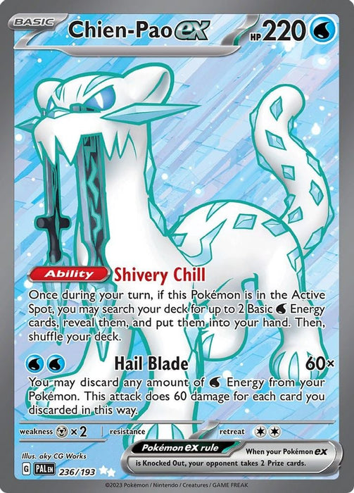 Chien Pao ex 236 193 (#236/193) (SV02: Paldea Evolved)