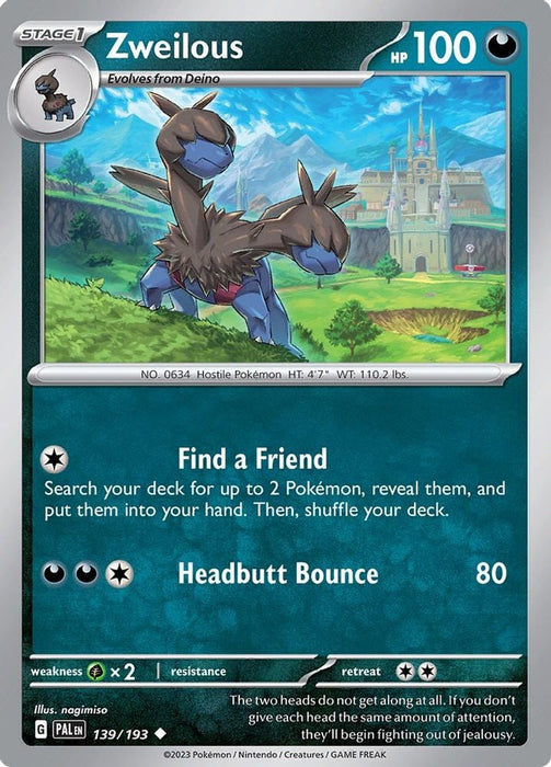 Zweilous (#139/193) (SV02: Paldea Evolved)