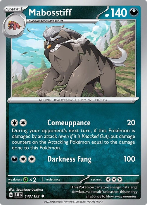 Mabosstiff (#143/193) (SV02: Paldea Evolved)