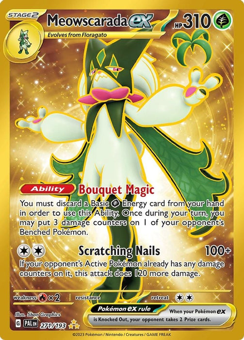 Meowscarada ex 271 193 (#271/193) (SV02: Paldea Evolved) Near Mint Holofoil