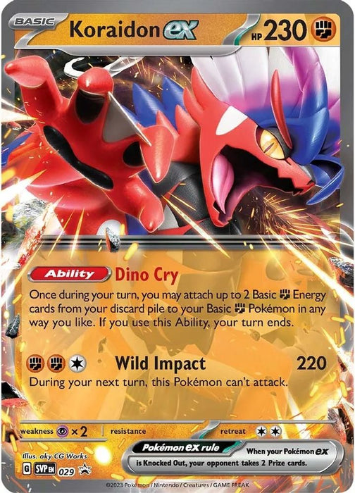 Koraidon ex - 029 (#029) (SV: Scarlet & Violet Promo Cards) Near Mint Holofoil