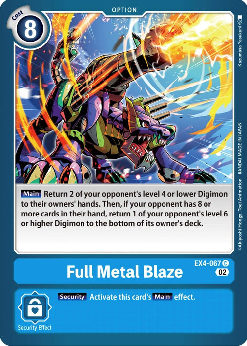 Image for Full Metal Blaze (EX4-067 C) - Digimon Card Game
