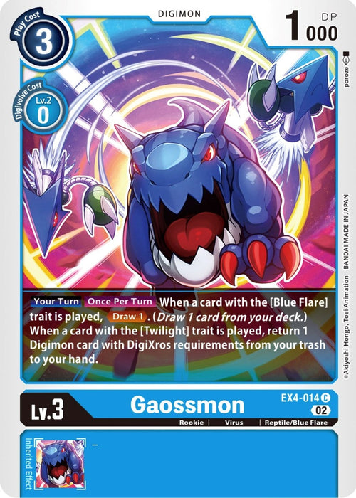 Image for Gaossmon (EX4-014 C) - Digimon Card Game