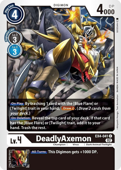 DeadlyAxemon (#EX4-041 C) (Alternative Being Booster) Near Mint