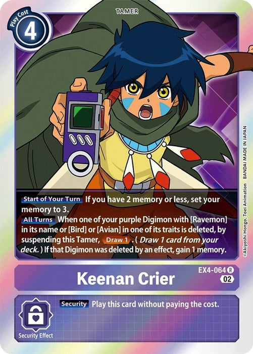 Keenan Crier (#EX4-064 R) (Alternative Being Booster) Near Mint Foil
