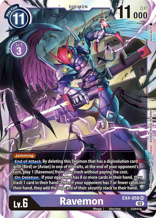 Image for Ravemon (EX4-058 SR) - Digimon Card Game