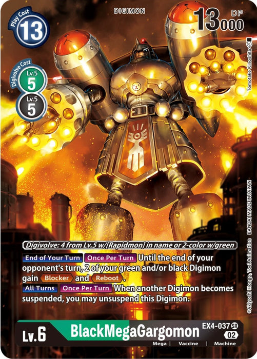 Image for BlackMegaGargomon (Alternate Art) (EX4-037 SR) - Digimon Card Game