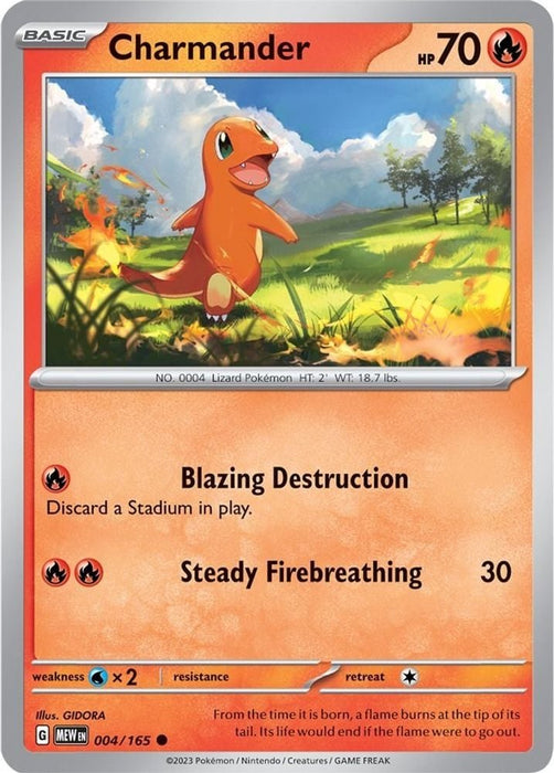 Charmander 004 165 (#004/165) (SV: Scarlet & Violet 151)