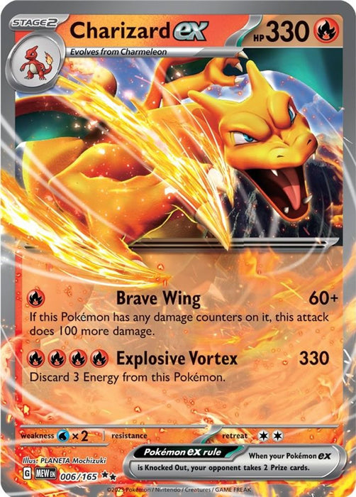 Charizard ex - 006/165 (#006/165) (SV: Scarlet & Violet 151) Near Mint Holofoil